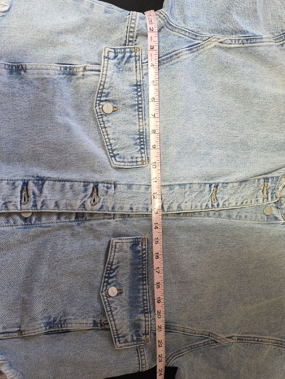 AllSaints Light Wash Denim Jean Jacket - Picture 12 of 12